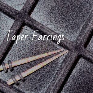 Iridescent Taper Earrings